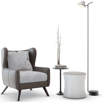 北欧单人休闲沙发