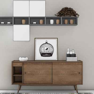 北欧边柜地毯组合