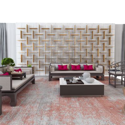 新中式沙发组合