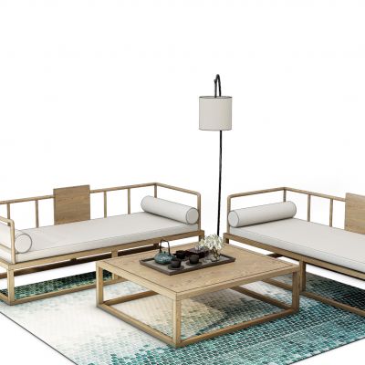 现代沙发茶几组合
