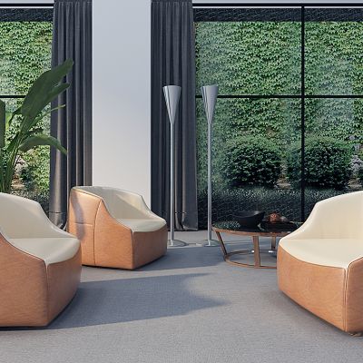 单人沙发茶几组合