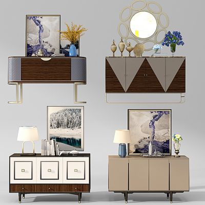 新中式装饰柜玄关柜