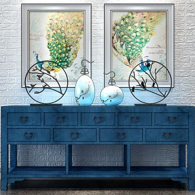 新中式地中海装饰品摆件挂画