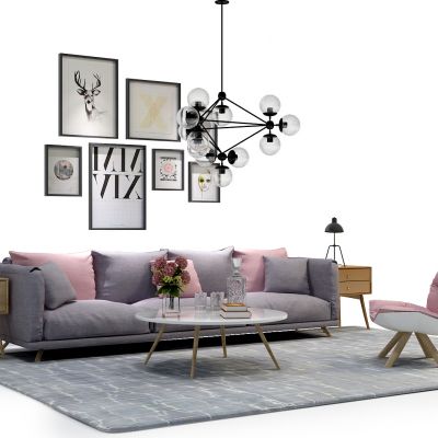 现代沙发组合