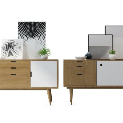 北欧电视柜玄关柜组合