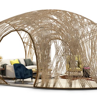 蚕蛹编织藤编装置