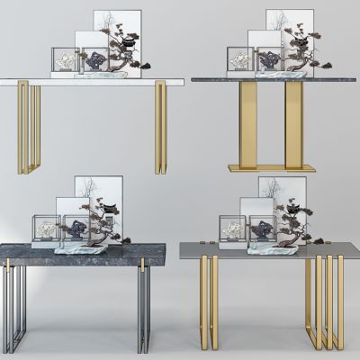 现代中式摆台玄关柜