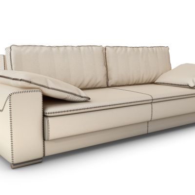 现代皮革双人沙发