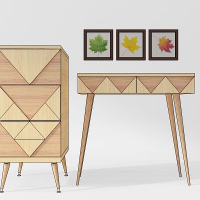 现代化妆台装饰柜