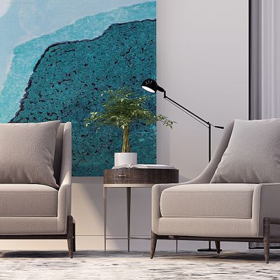 单人休闲沙发圆几边几组合