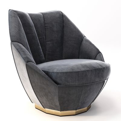 现代简欧式单人沙发