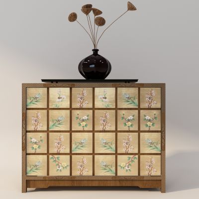 中式彩绘装饰柜玄关柜