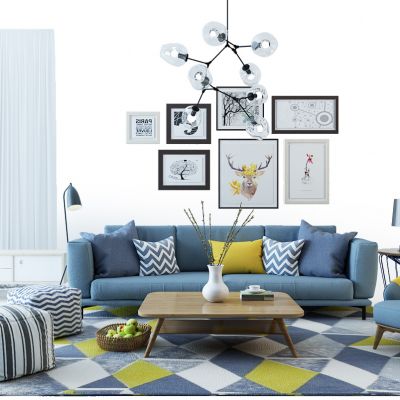 北欧现代沙发组合
