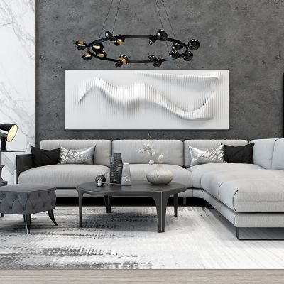 现代沙发茶几组合