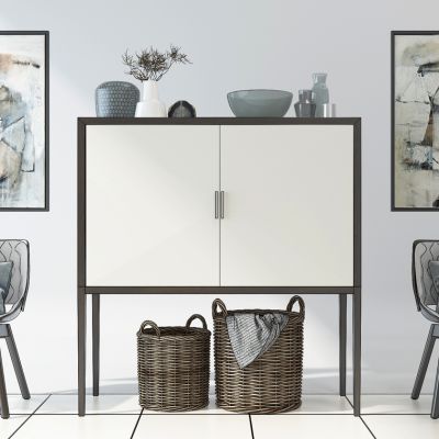 北欧边柜装饰柜休闲椅