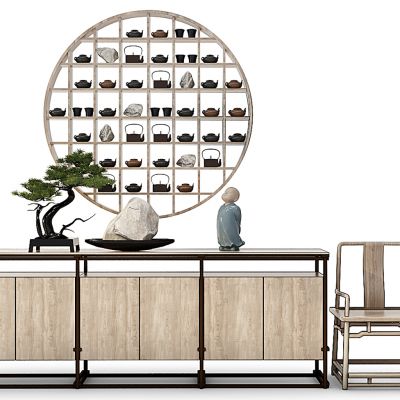 新中式装饰柜玄关柜