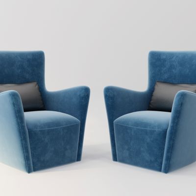 后现代轻奢简欧单人沙发