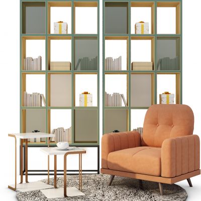 单人沙发装饰柜