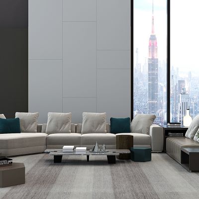 现代沙发茶几组合