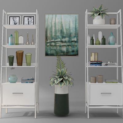 装饰柜架饰品组合