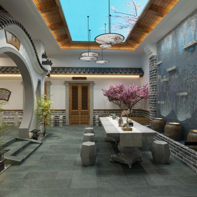 新中式徽派餐厅