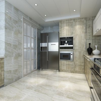 现代简约厨房   橱柜 吊柜  厨具  灶台 水池  冰箱 电器