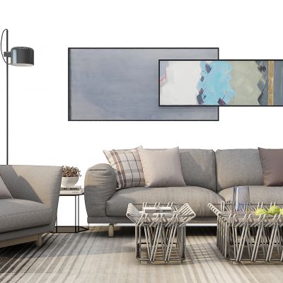 北欧沙发茶几组合