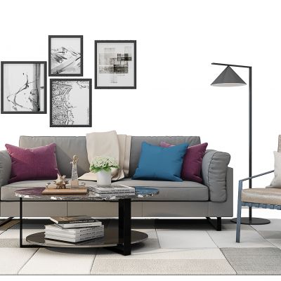 北欧沙发茶几组合