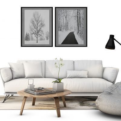 北欧沙发茶几组合