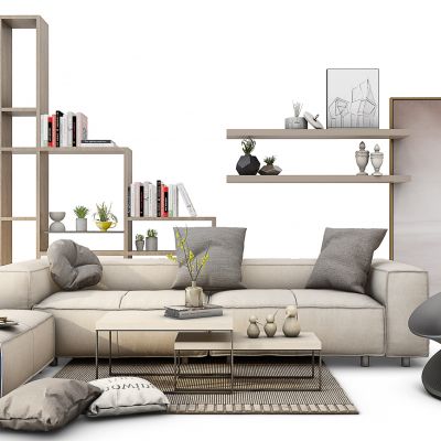 北欧沙发茶几组合