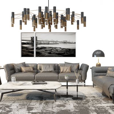 北欧沙发茶几组合