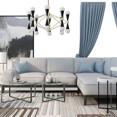 北欧沙发茶几组合