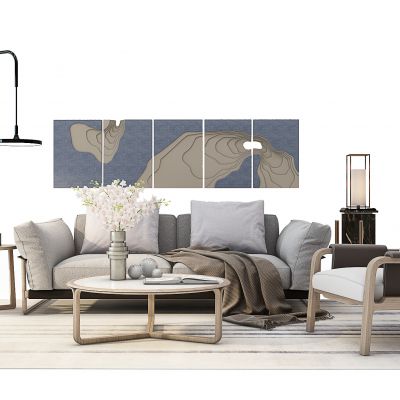 北欧沙发茶几组合