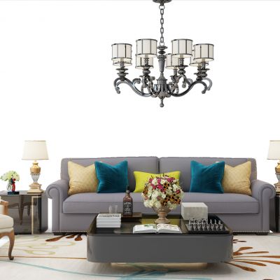 简欧沙发茶几组合