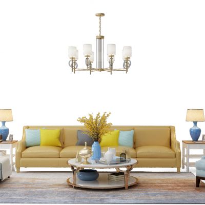 简欧沙发茶几组合