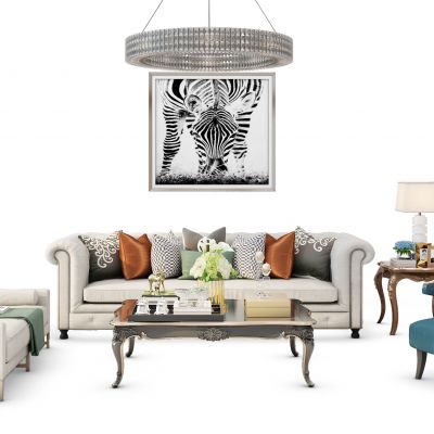 欧式沙发茶几组合