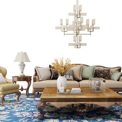 欧式沙发茶几组合