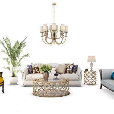 欧式沙发茶几组合