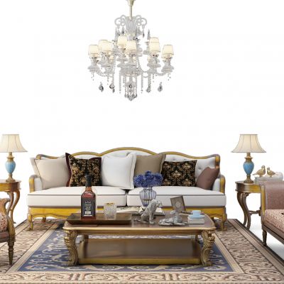 欧式沙发茶几组合