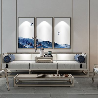 新中式沙发组合