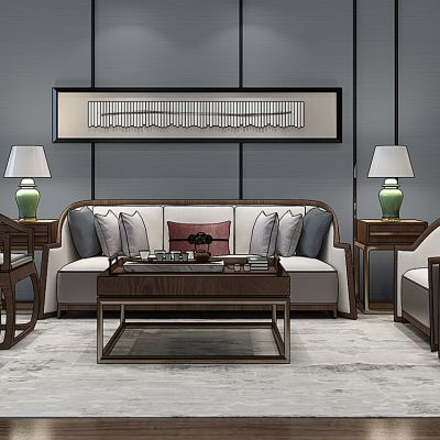 新中式沙发组合