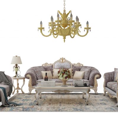 欧式沙发茶几组合