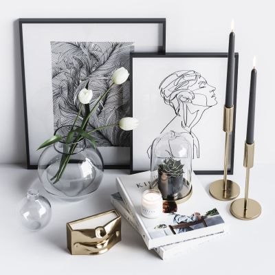 装饰品 花瓶 烛台 嘴 蜡烛 装饰画