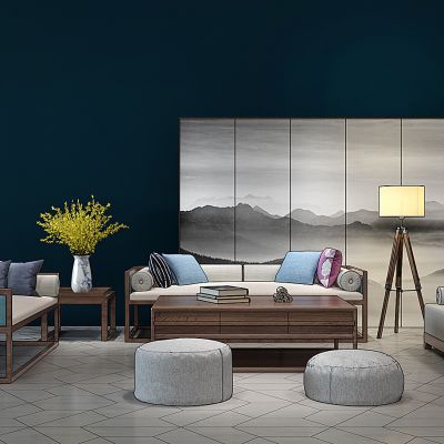 新中式沙发组合