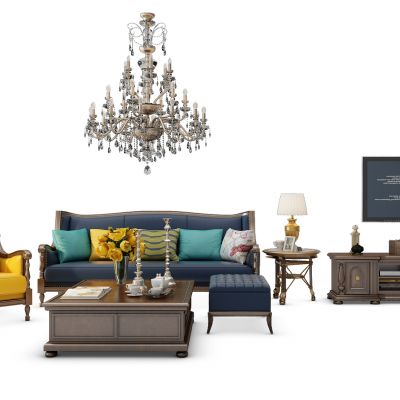 欧式沙发茶几组合