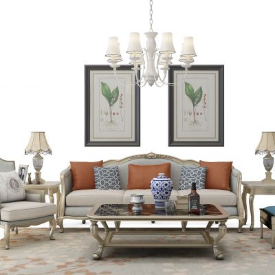 欧式沙发茶几组合