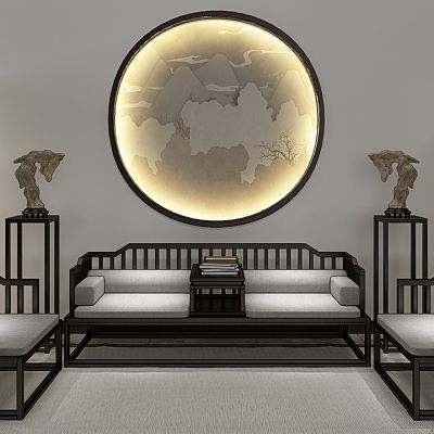 新中式沙发组合