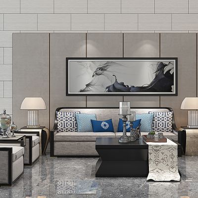 新中式沙发组合