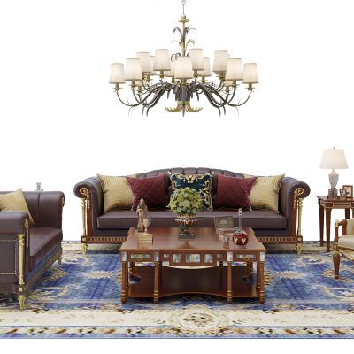 欧式沙发茶几组合