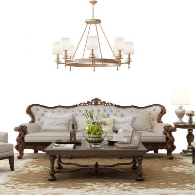 欧式沙发茶几组合